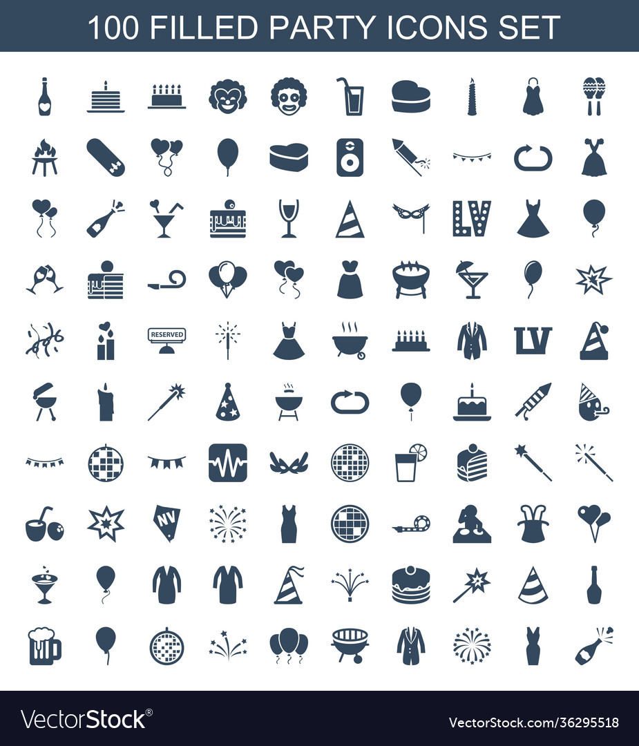 100 party icons