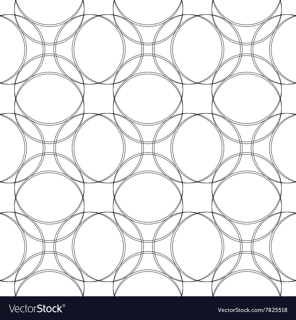 Black and white geometric seamless pattern Vector Image