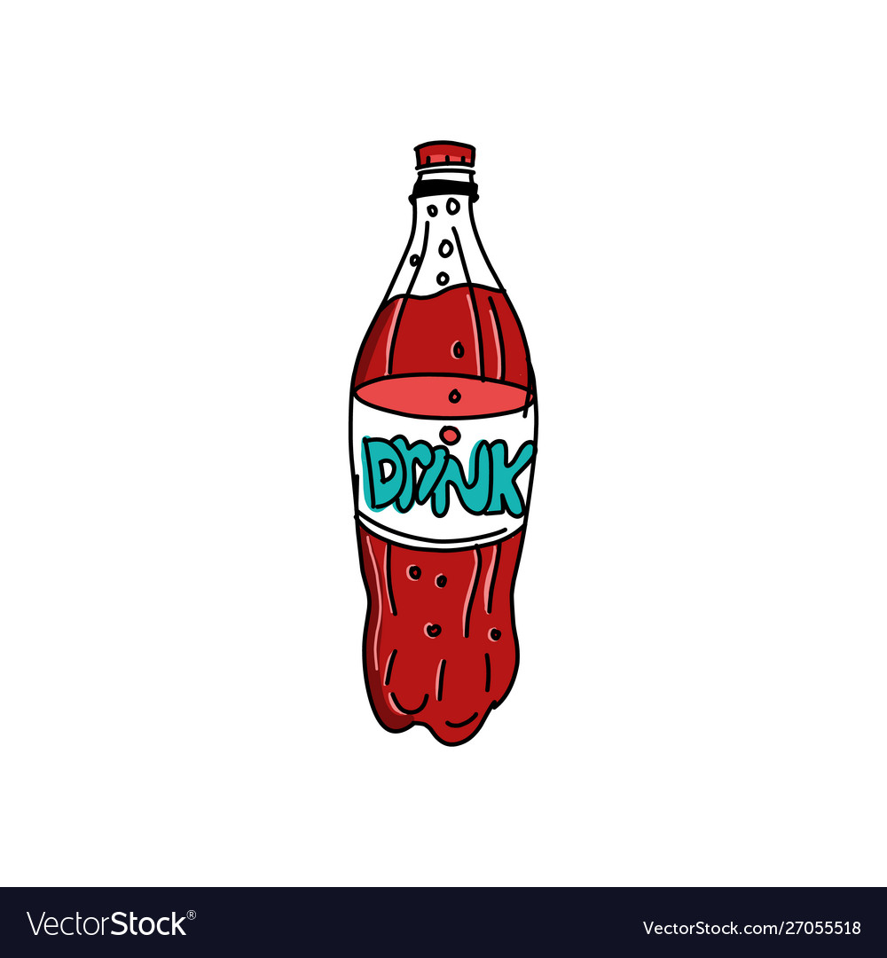 Bottle soda Royalty Free Vector Image - VectorStock