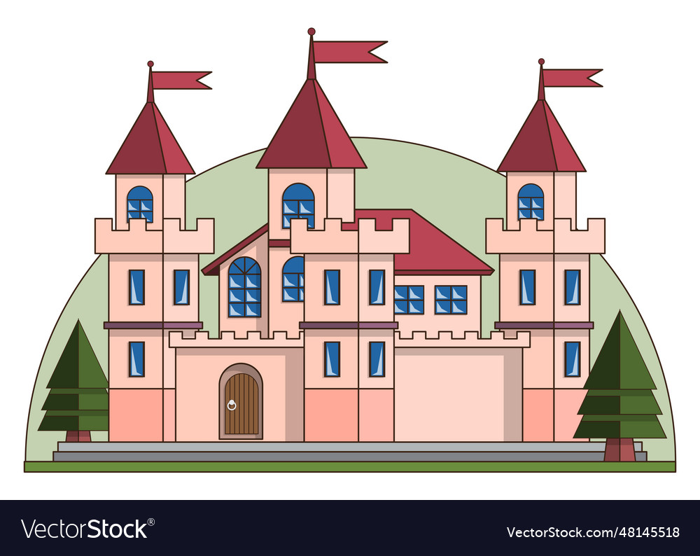 Castle Royalty Free Vector Image - VectorStock