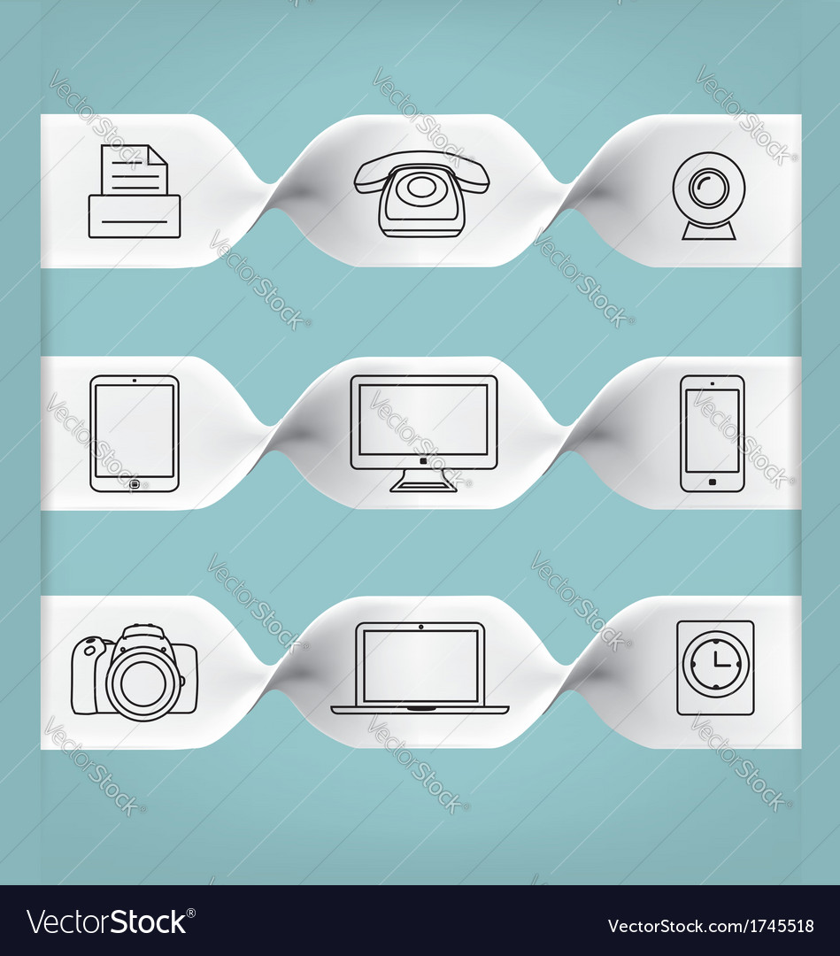 Cool icon set Royalty Free Vector Image - VectorStock