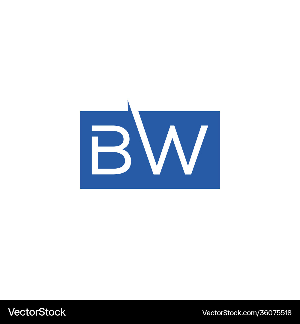 Creative initial letter square logo design Vector Image