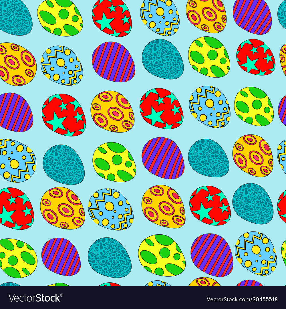 Infinite pattern with easter eggs