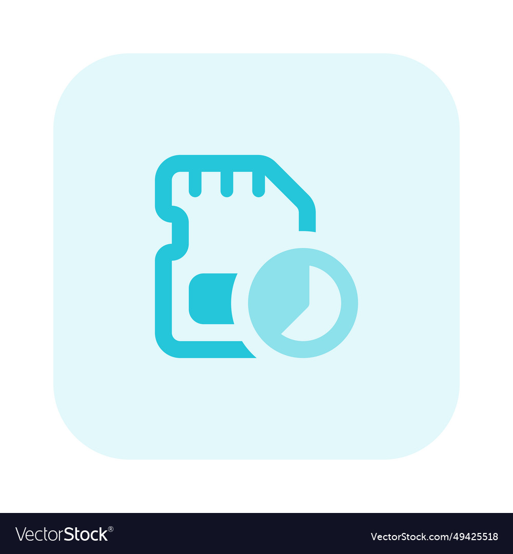 Pie chart sd card storage usage