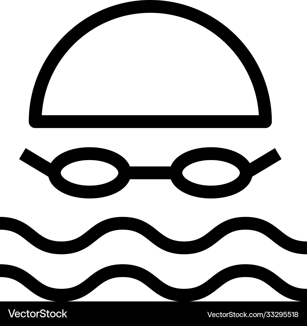 Pool line icon Royalty Free Vector Image - VectorStock