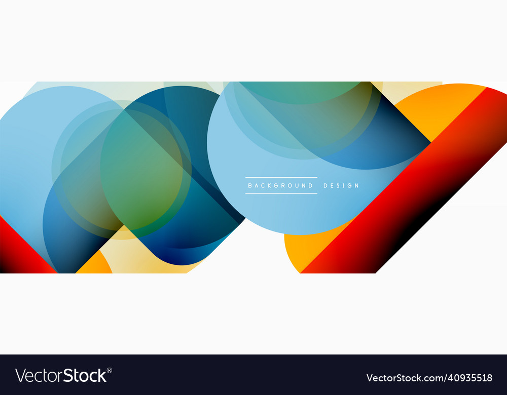 Round triangle shapes lines and circles geometric vector image Round triangle shapes lines and circles geometric