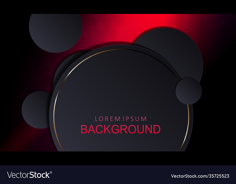 Abstract design with gradient red gray round