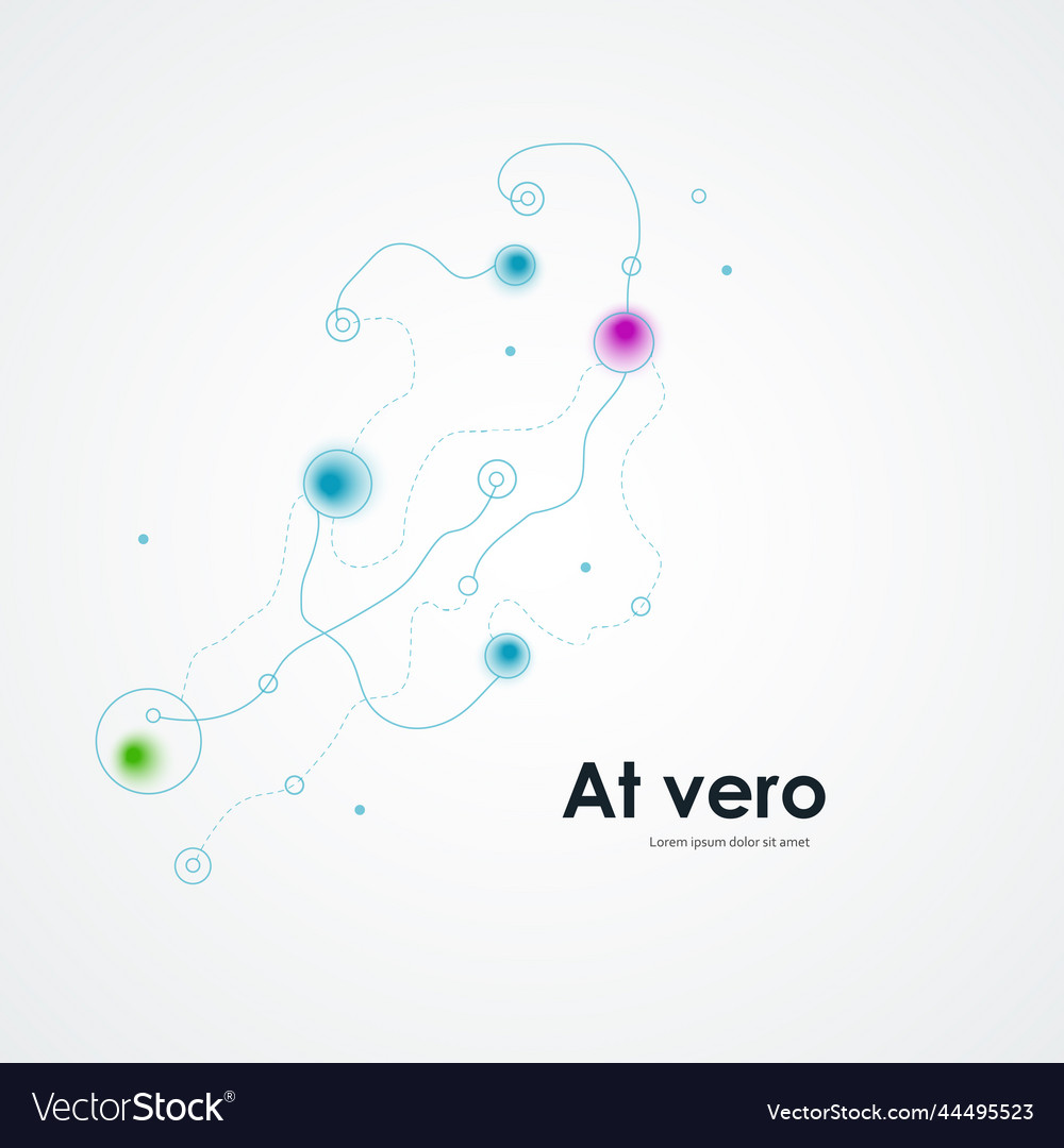 Abstract pattern with color lines and circles vector image Abstract pattern with color lines and circles