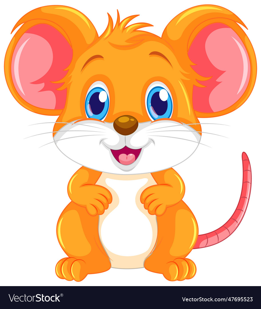 Cute Mouse Cartoon Character Royalty Free Vector Image