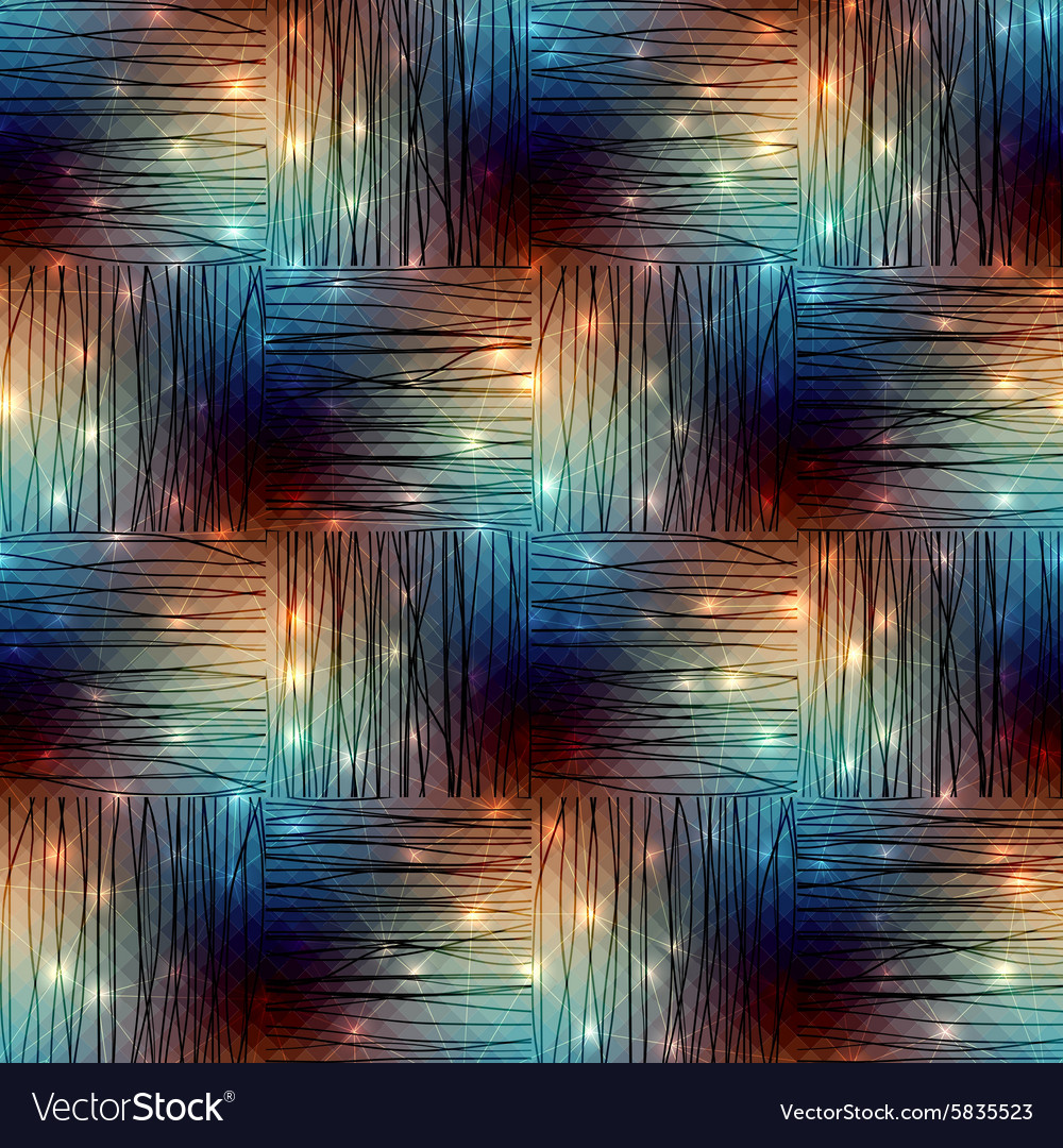 Diagonal geometric pattern with luminous elements