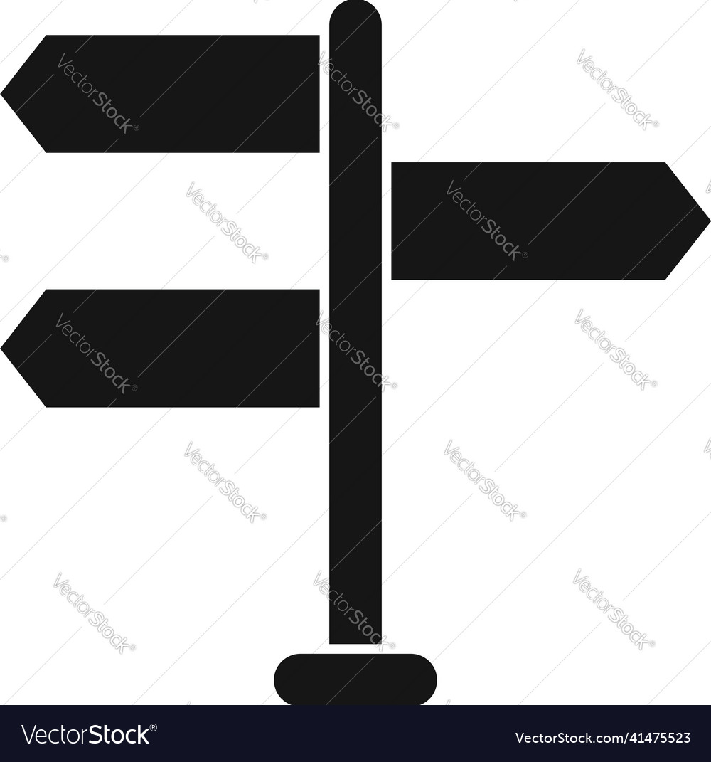 Direction of solution icon simple success Vector Image