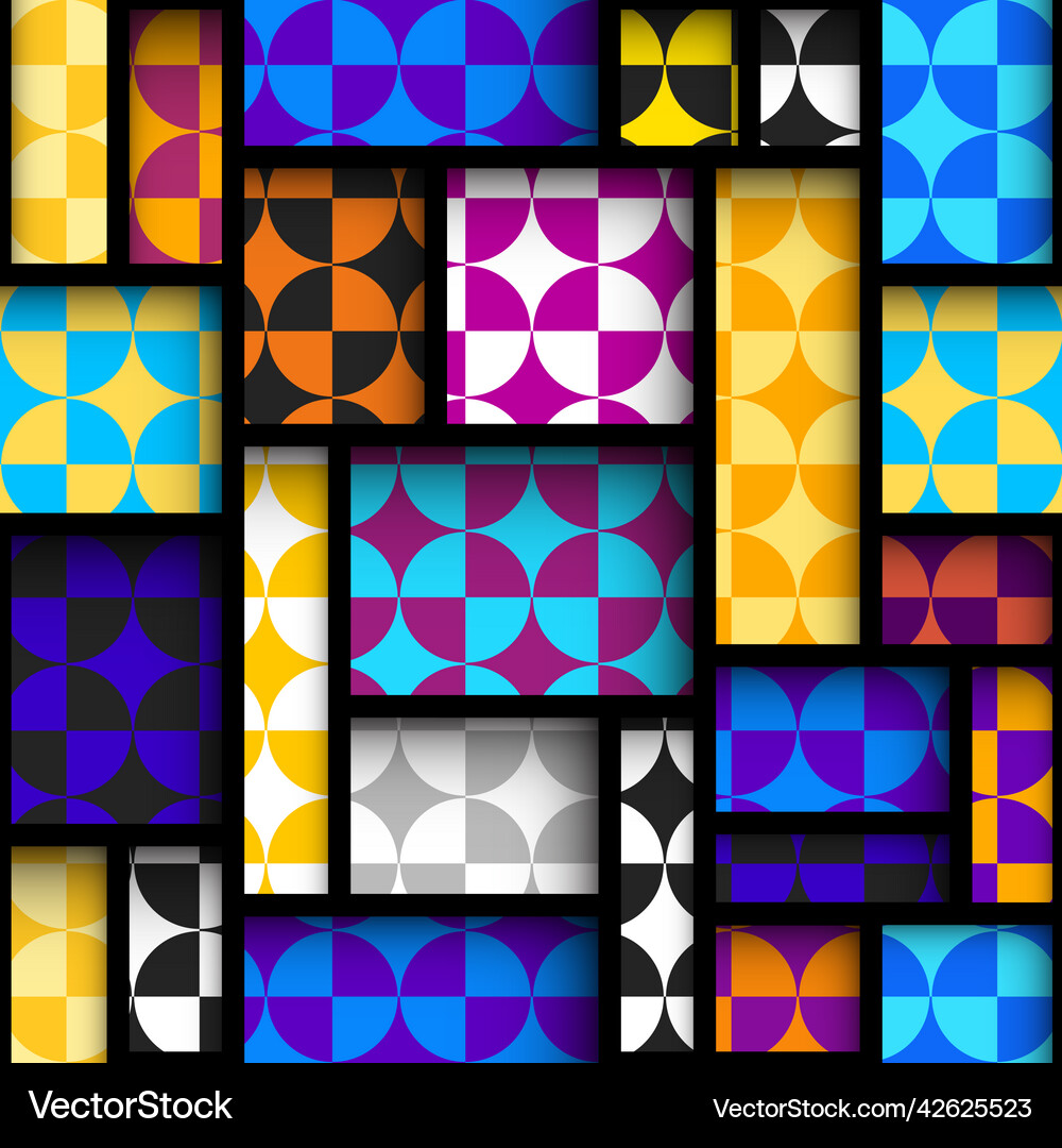 Geometric abstract pattern in low poly style Vector Image