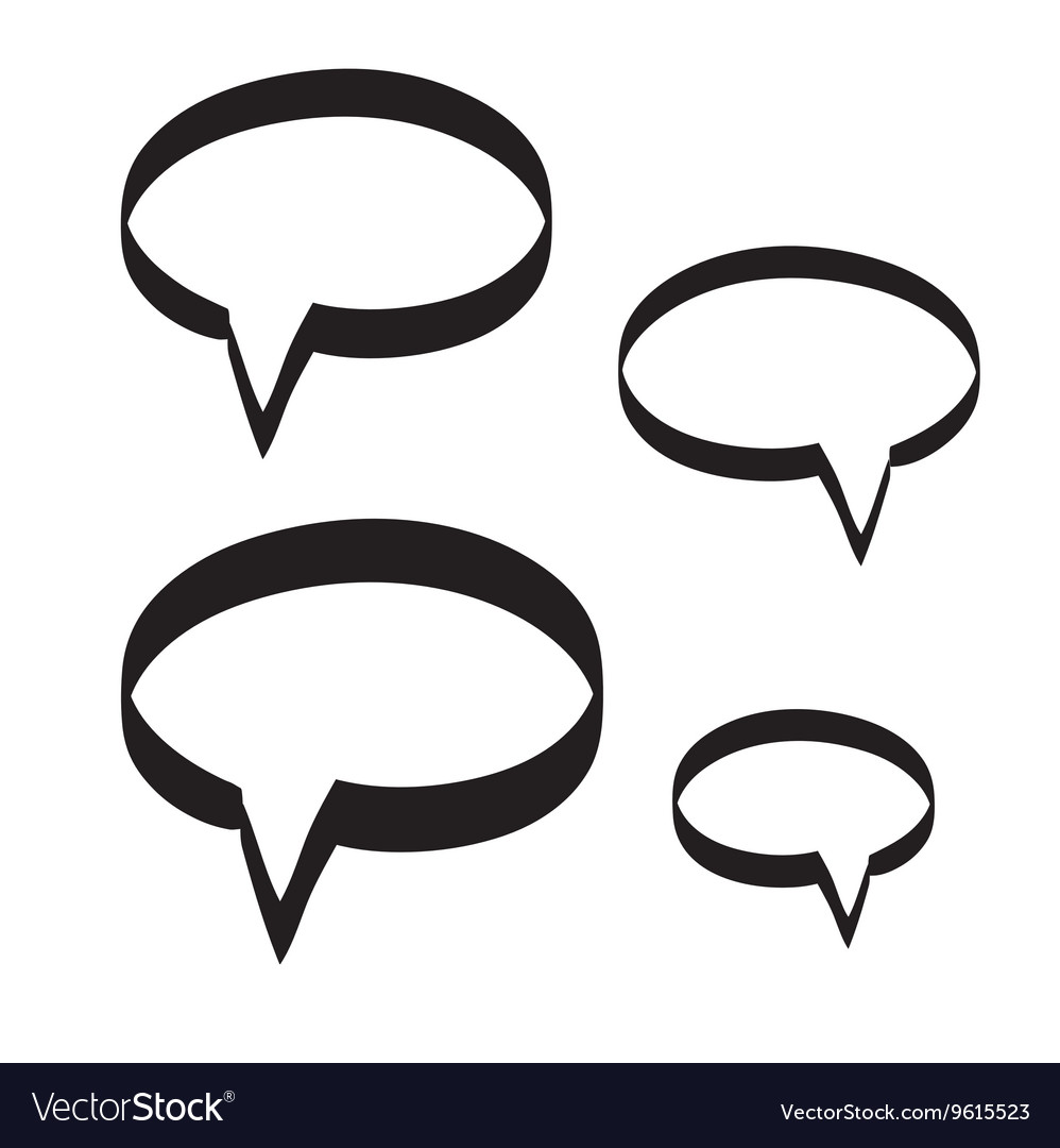 Speech bubble set