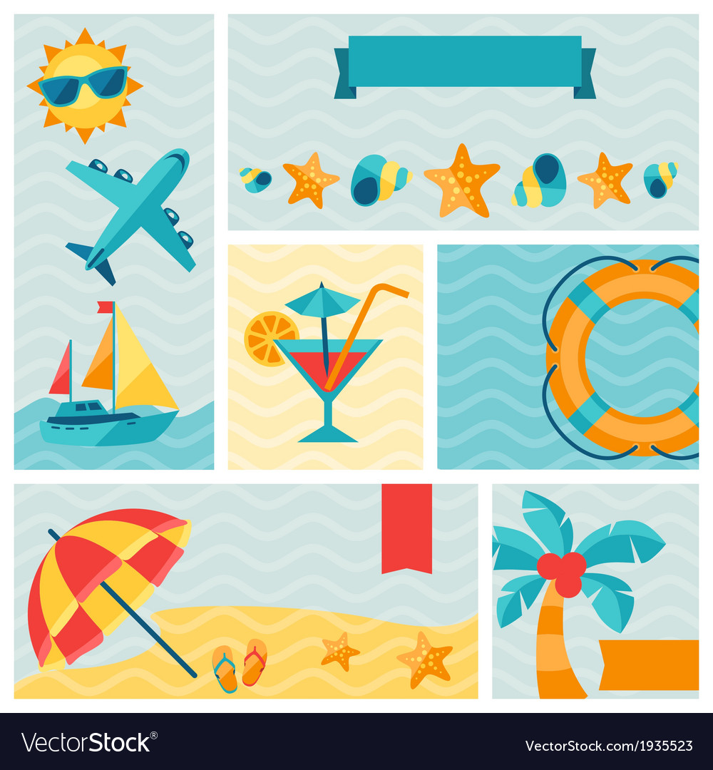 Reise- und Tourismus-Icon-Set