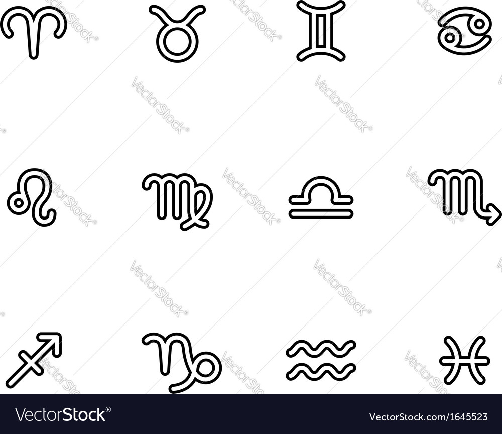 Zodiac icons