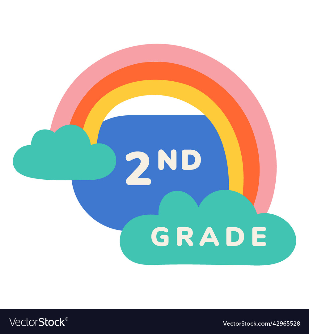 2nd grade rainbow label