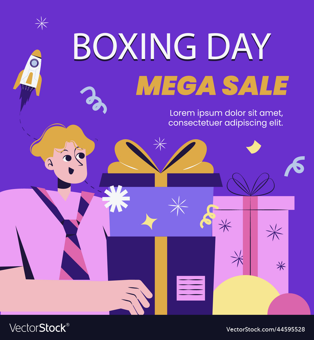 boxing-day-sales-posts-set-royalty-free-vector-image