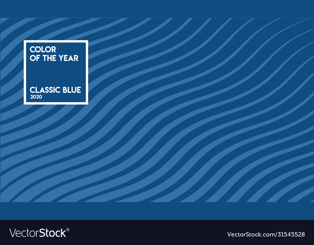 Classic blue color sample Royalty Free Vector Image