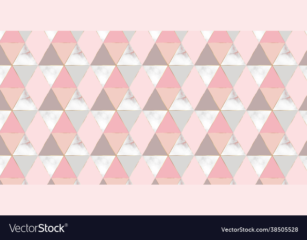 Geometric pattern triangle shape with marble vector image Geometric pattern triangle shape with marble