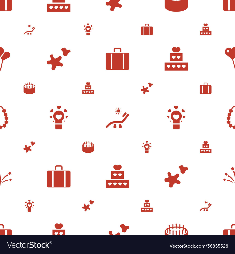 Holiday icons pattern seamless white background