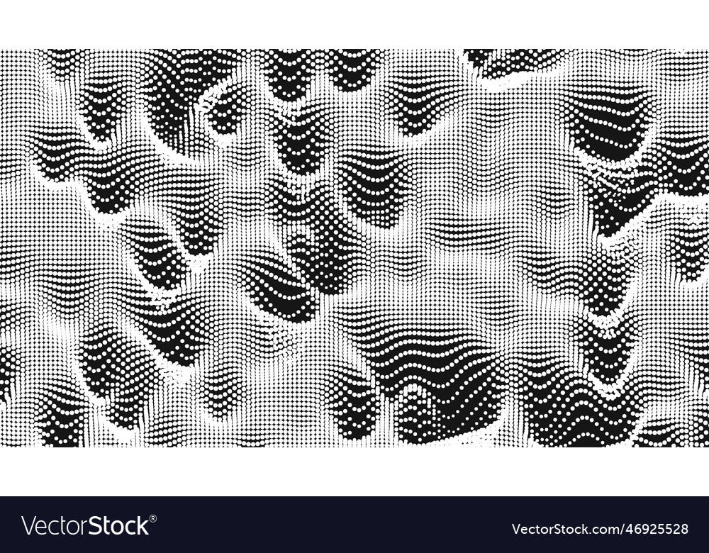 Point wave noise texture abstract dot background vector image Point wave noise texture abstract dot background