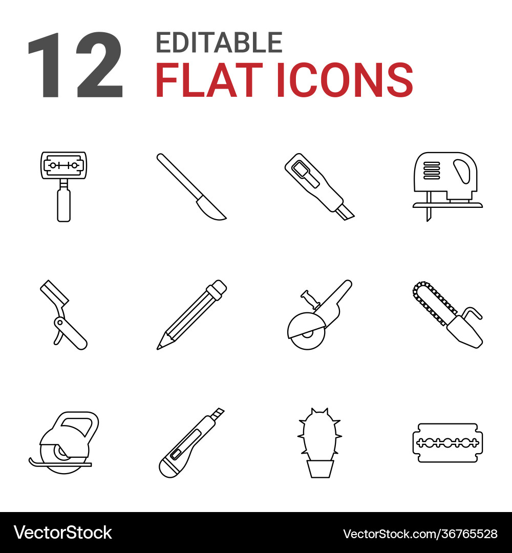 Sharp icons Royalty Free Vector Image - VectorStock