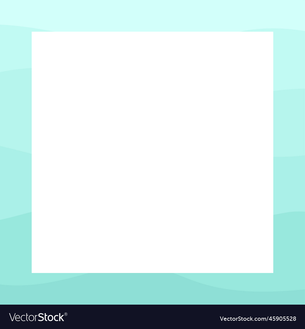 Square abstract gradient waves border monotone vector image Square abstract gradient waves border monotone