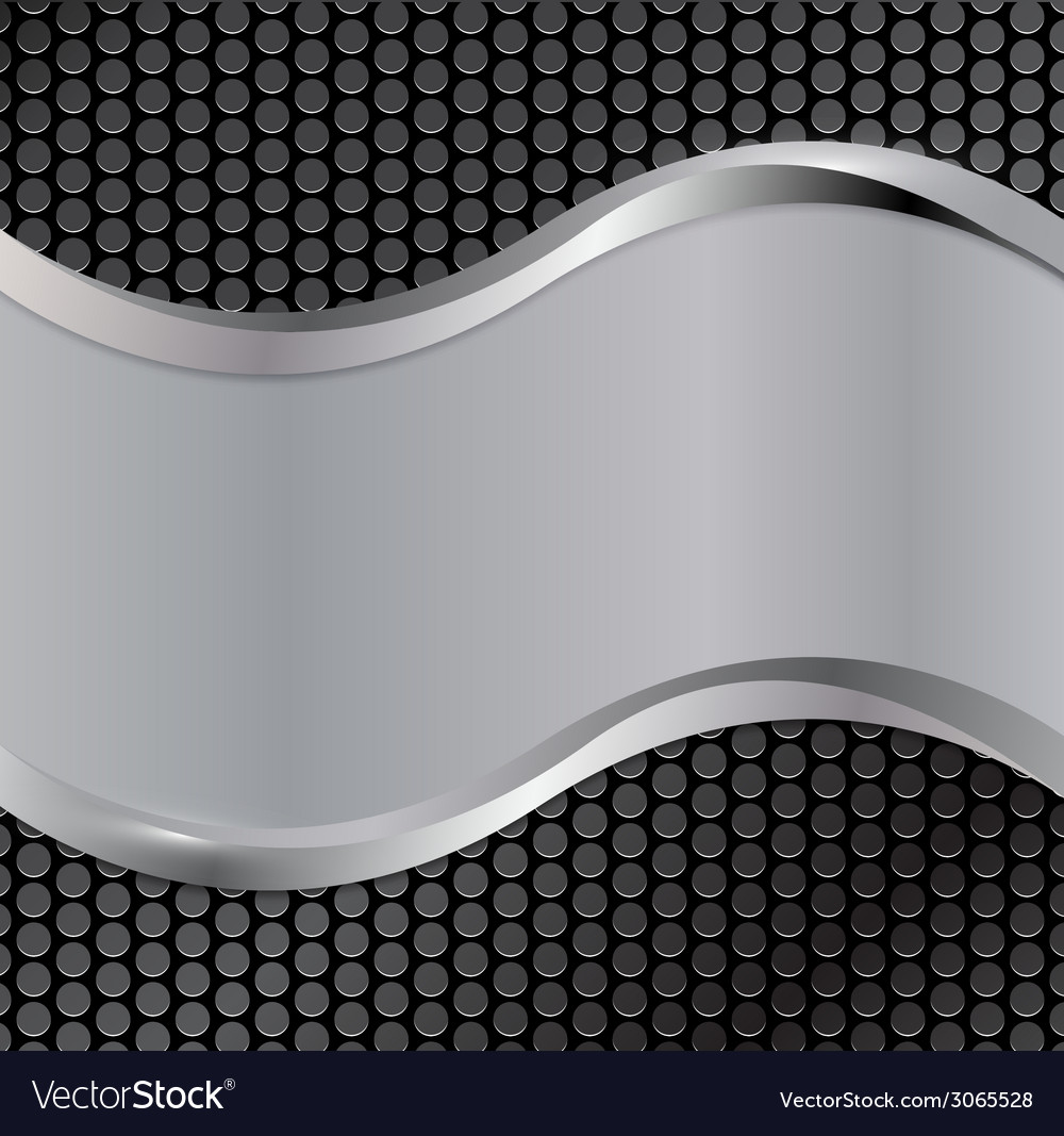 Wave silver black Royalty Free Vector Image - VectorStock