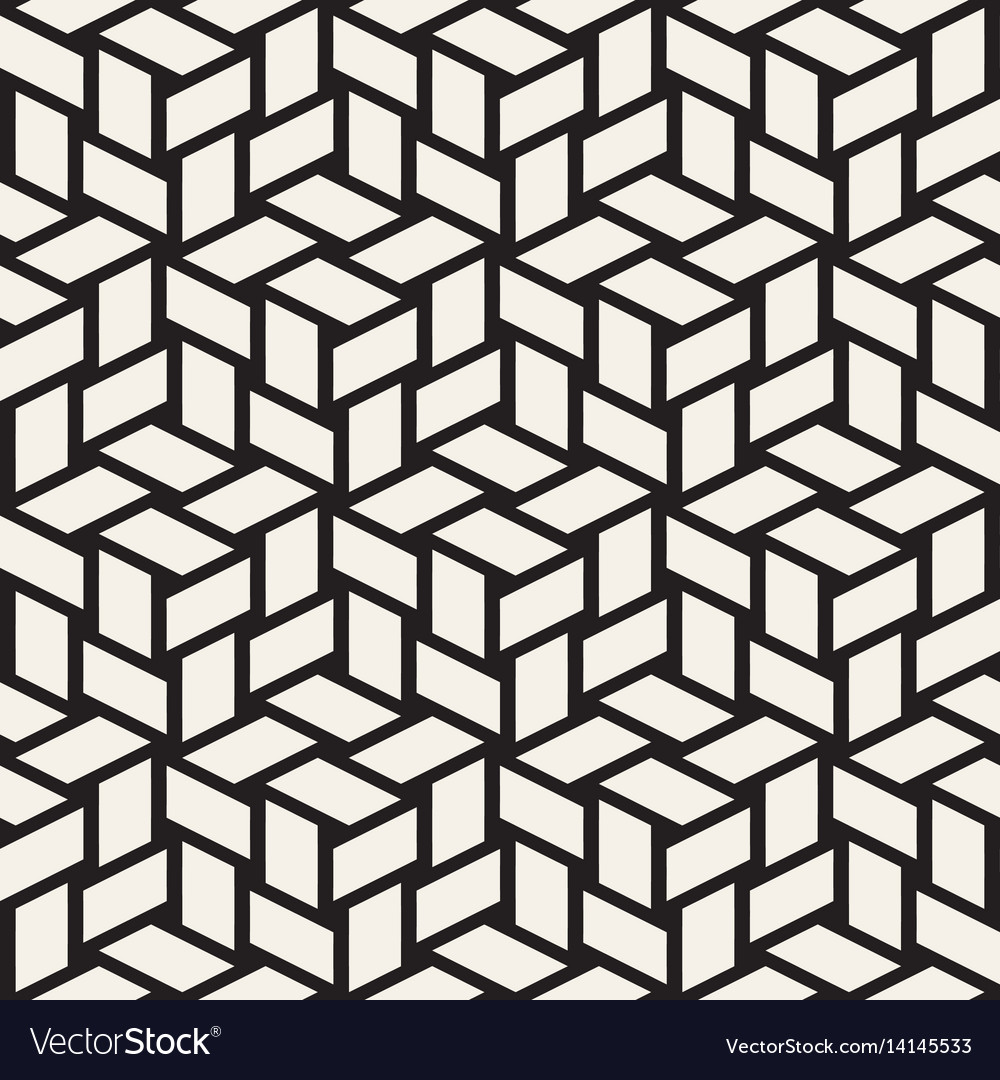Cubic grid tiling endless stylish texture