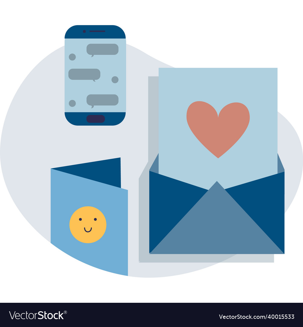 Email or mail envelope icon mobile phone messenger