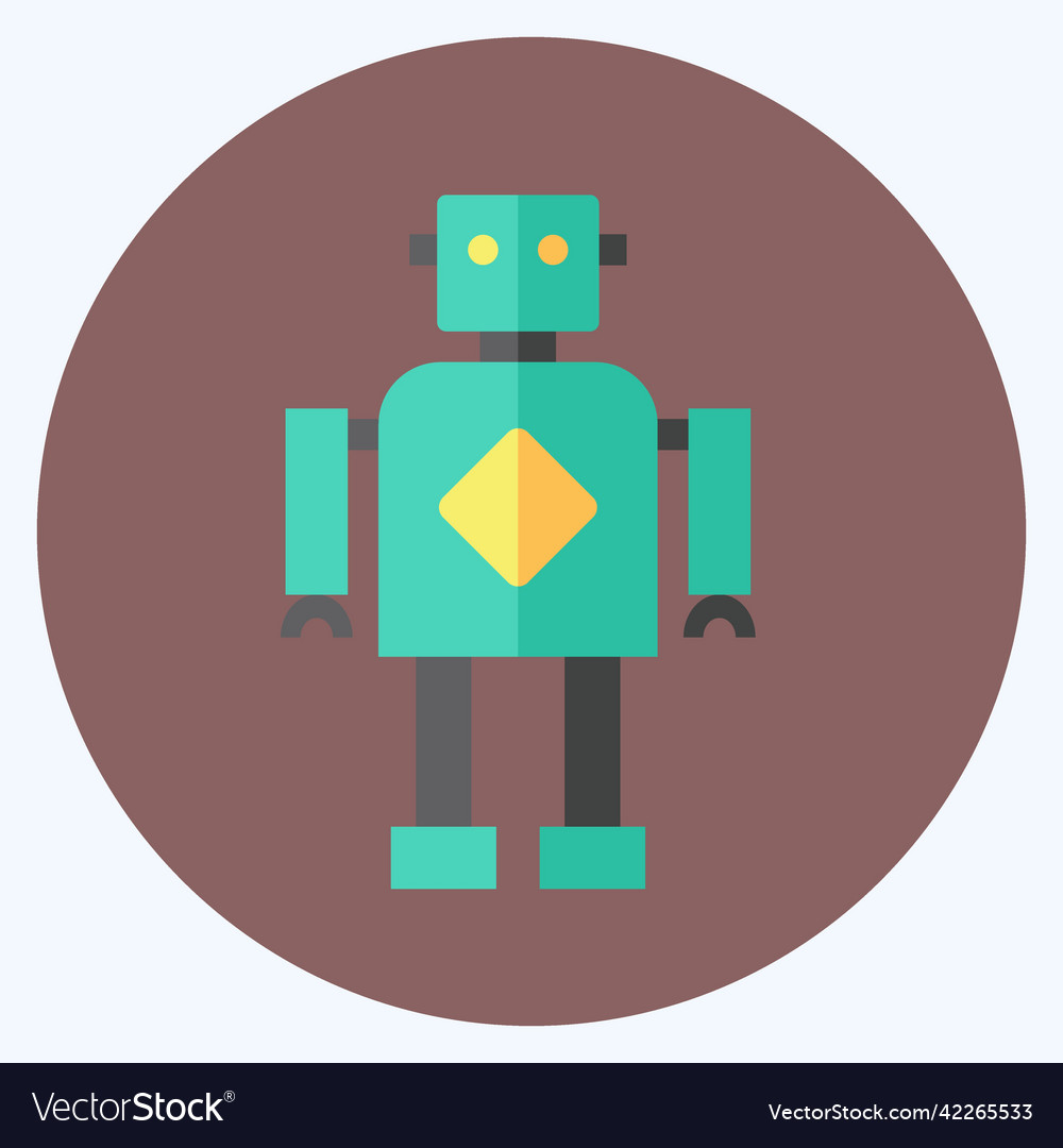 Icon robotics suitable for data analytics symbol Vector Image