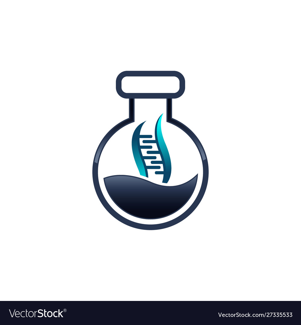 Lab school a logo for education science Royalty Free Vector