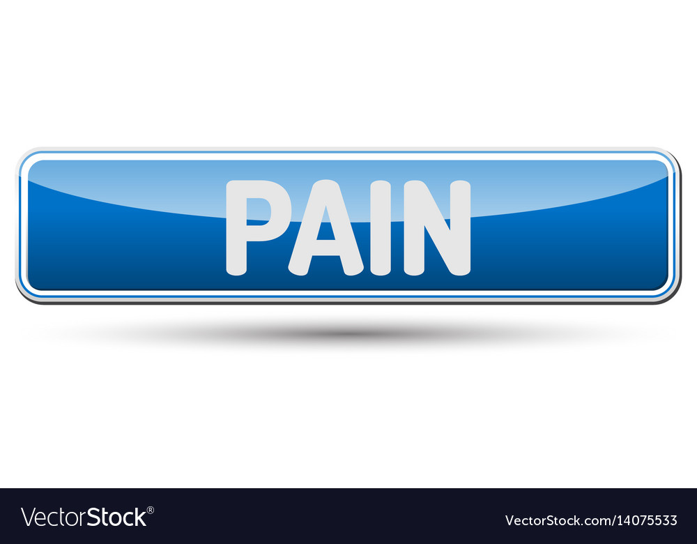 Pain - abstract beautiful button with text