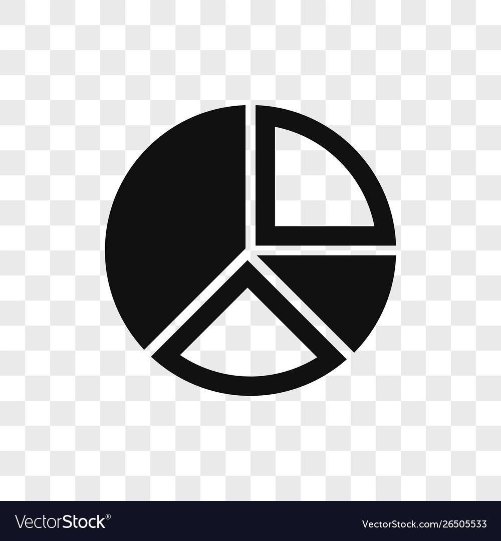 Pie chart icon simple sign in modern vector image Pie chart icon simple sign in modern