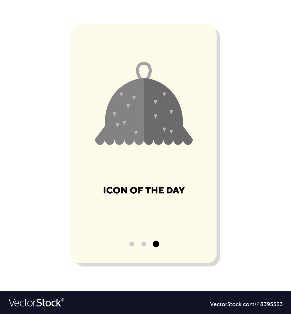 Tin foil hat flat icon Royalty Free Vector Image