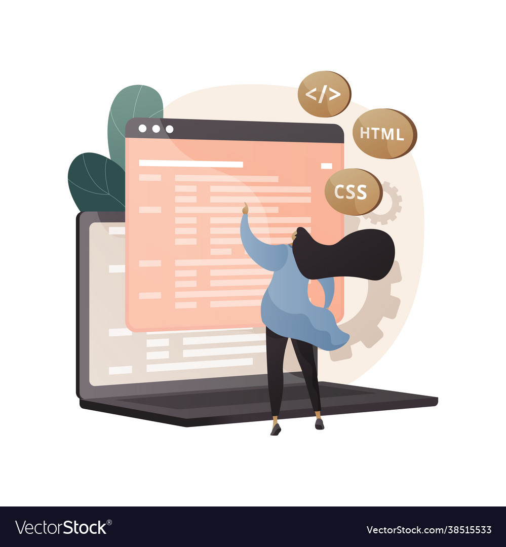 Web development abstract concept vector image Web development abstract concept
