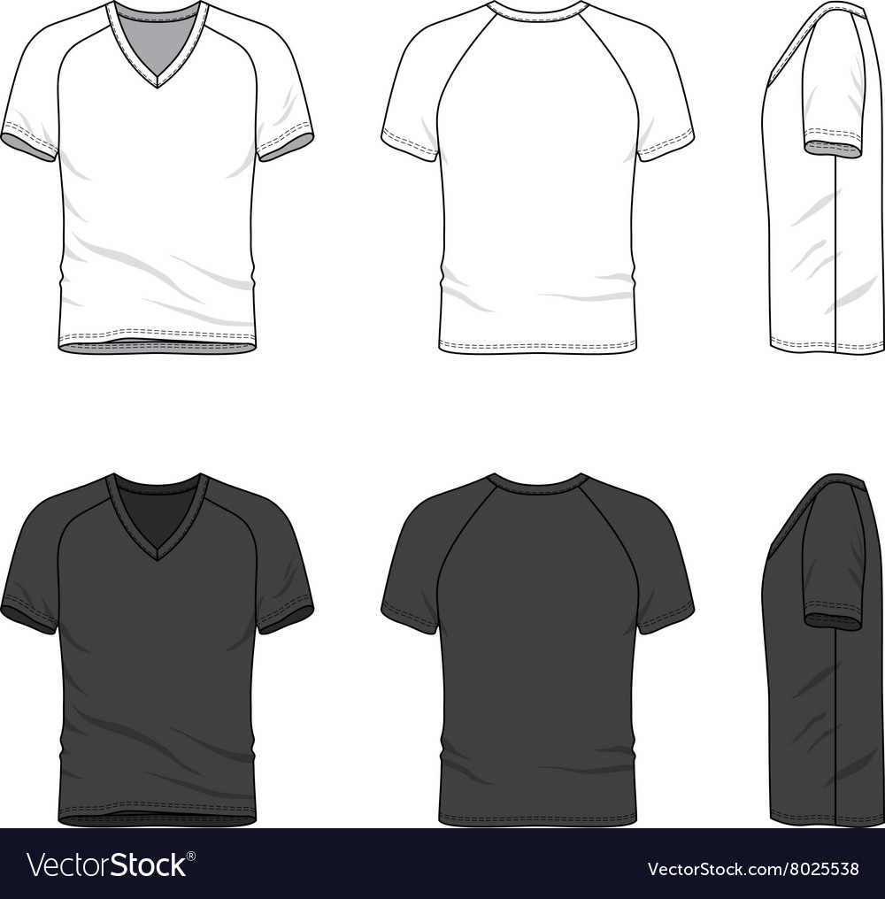 Download Blank V Neck T Shirt Royalty Free Vector Image