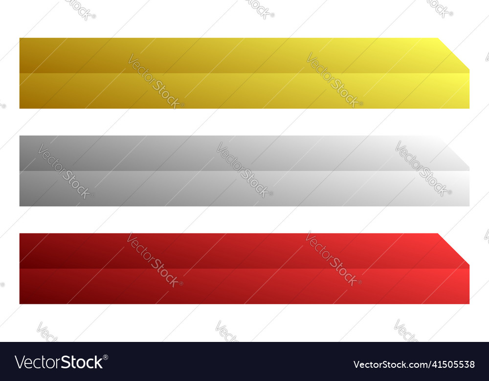 Button banner and plaque design element shapes vector image Button banner and plaque design element shapes