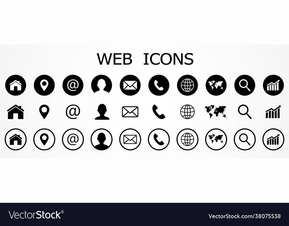 Contact Icons - Web & Business