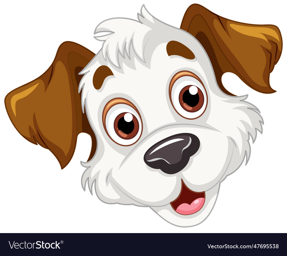 Cute dog cartoon character Royalty Free Vector Image