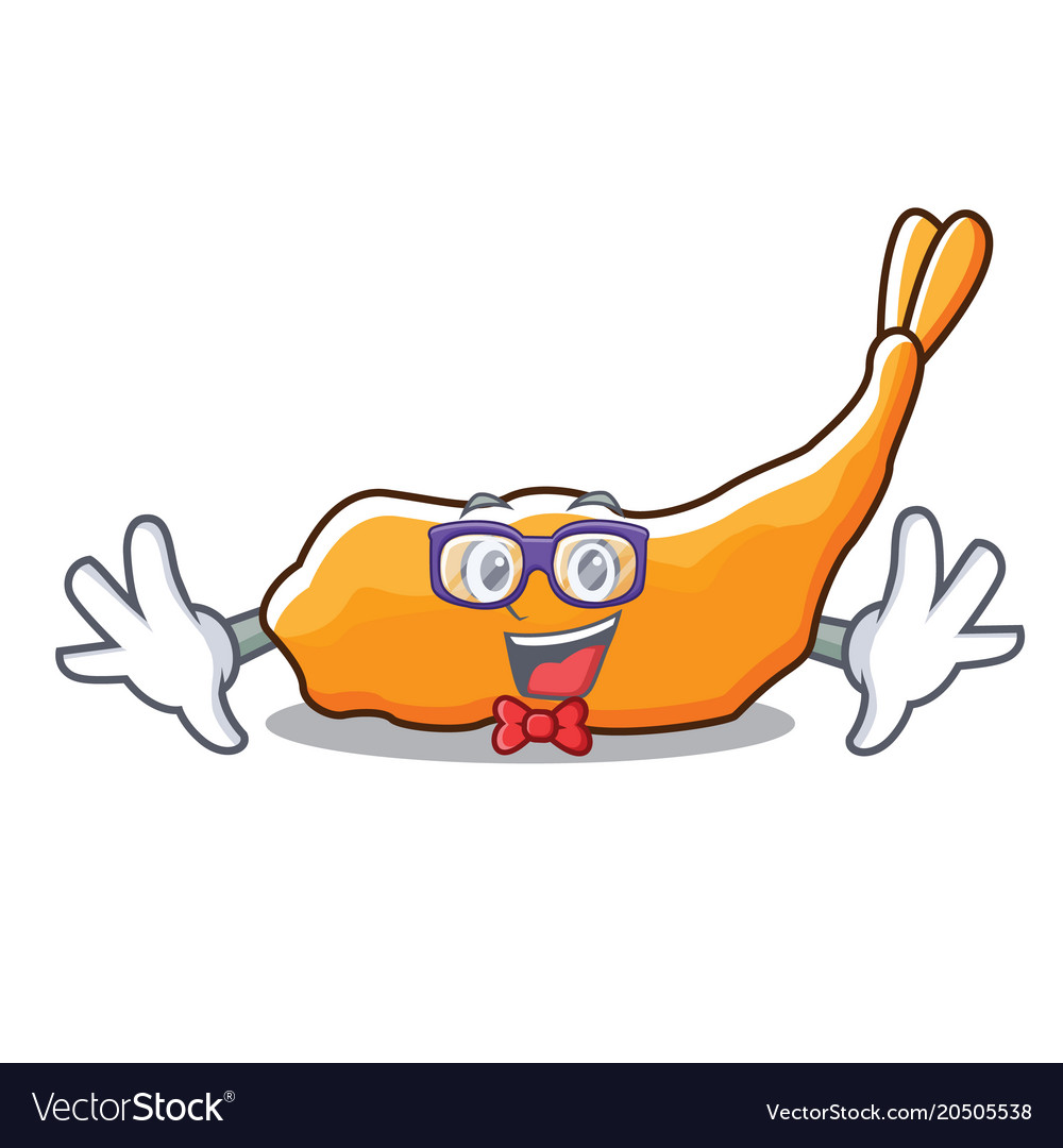 Geek tempura character cartoon style