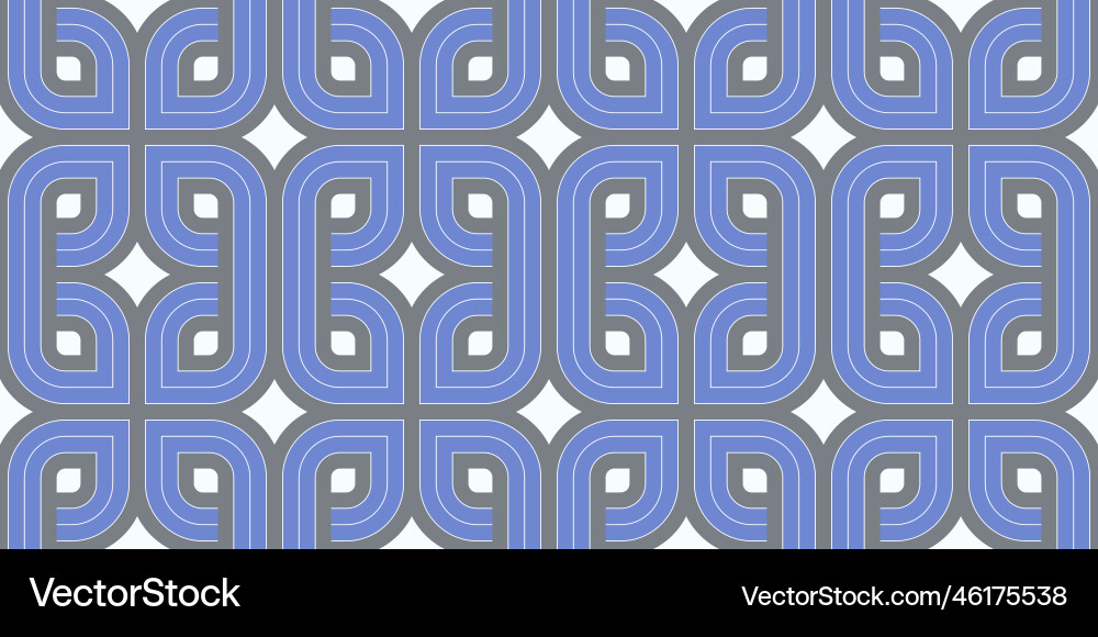 Geometric seamless pattern trendy vintage tiling Vector Image