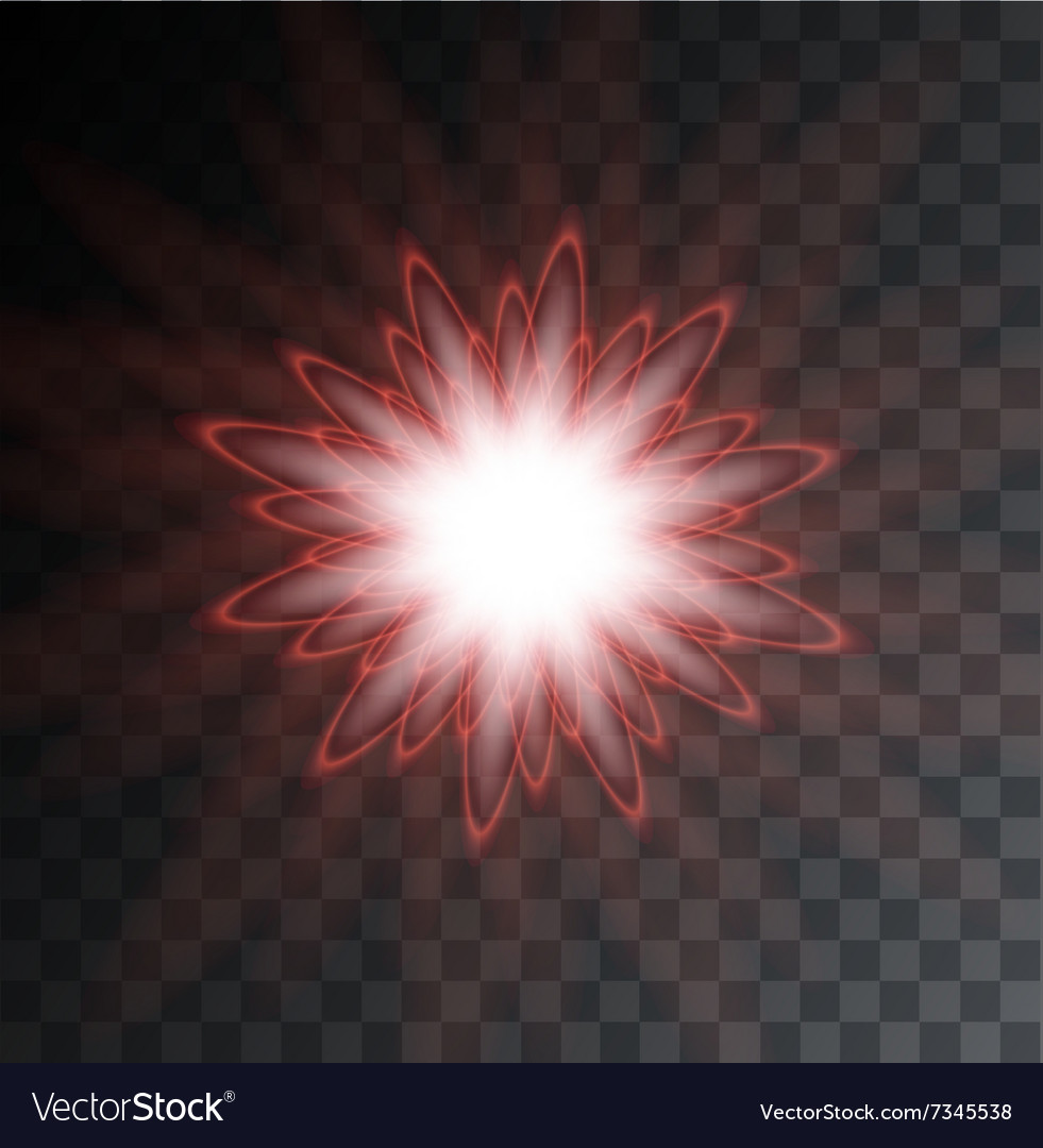 Modern light flash on sample background
