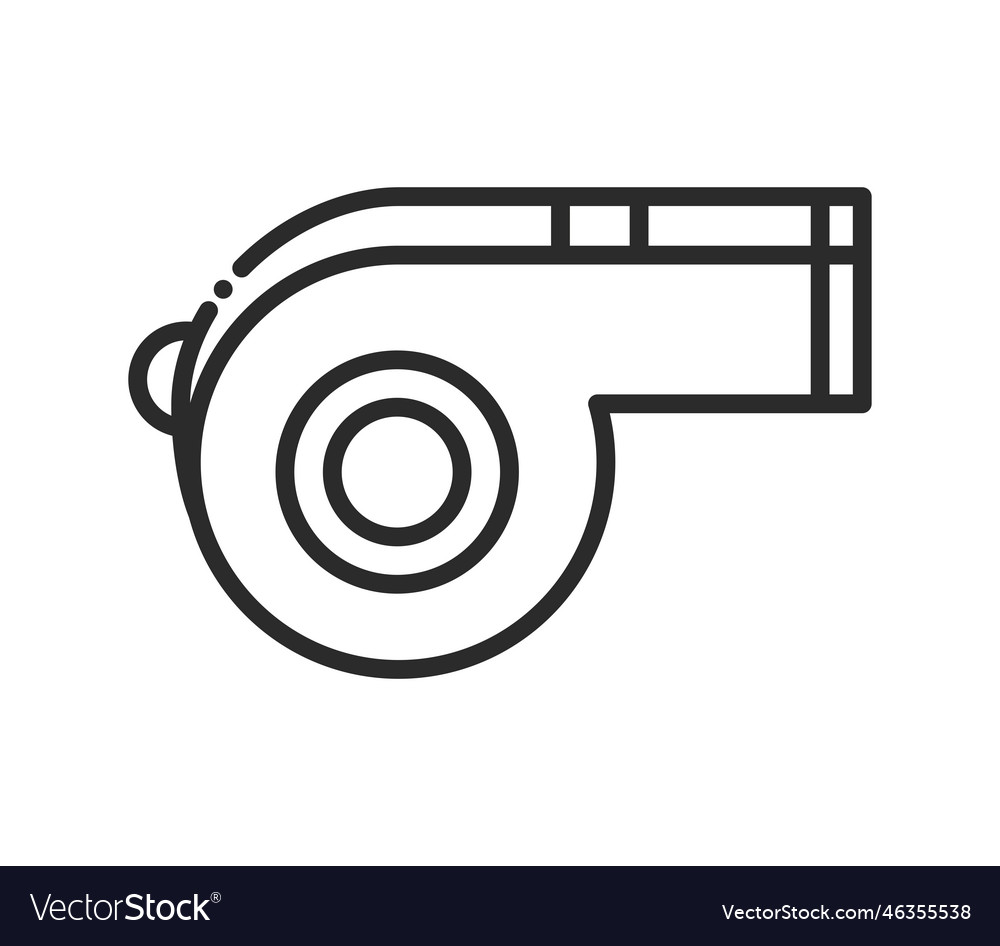 Referee whistle icon