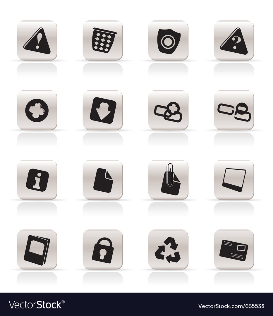 Simple web site and computer icons