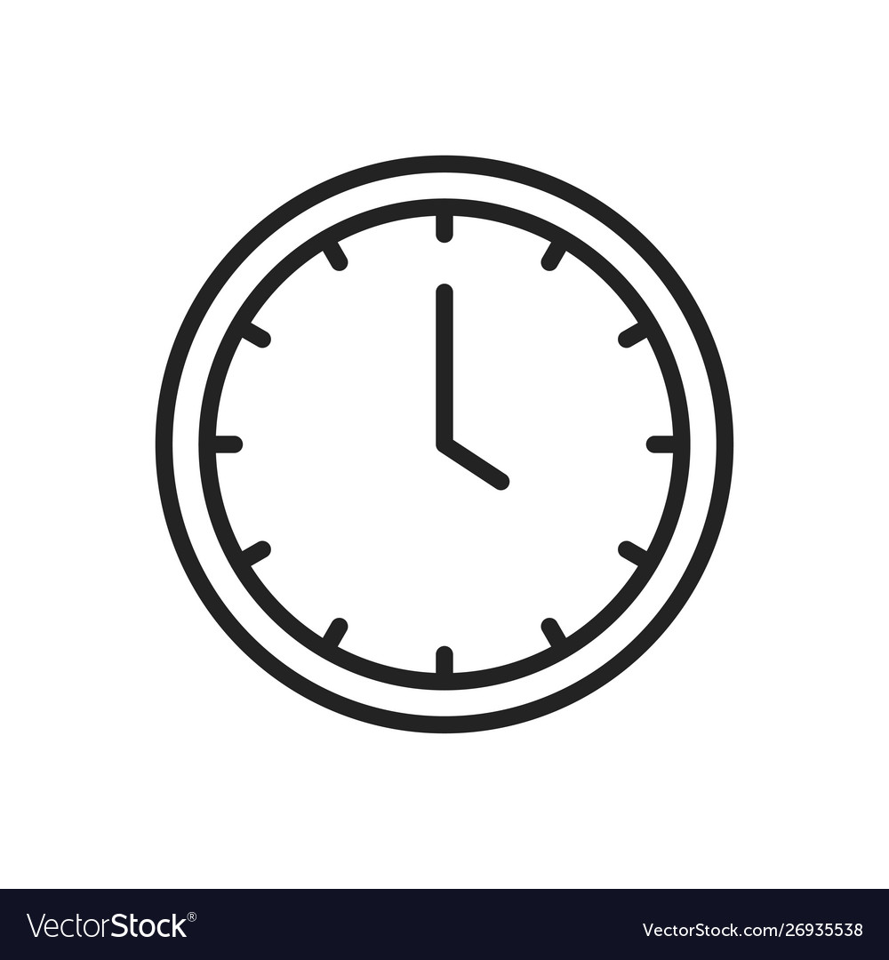 Zeit und Uhr Web-Symbole im Linienstil Timer