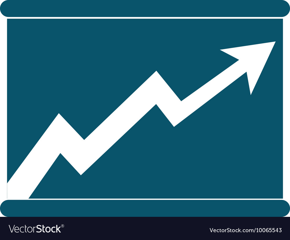 Arrow graph chat icon