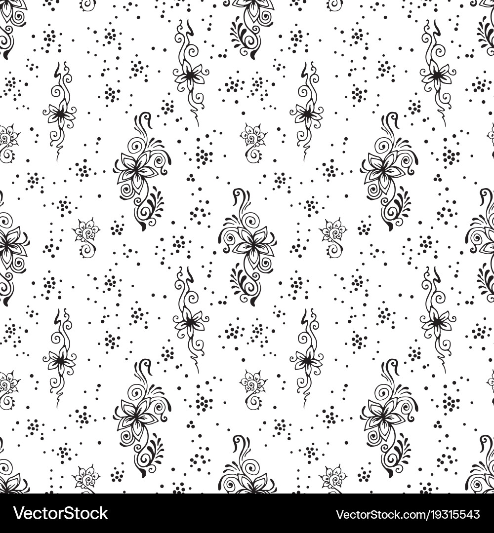 Floral seamless pattern Royalty Free Vector Image
