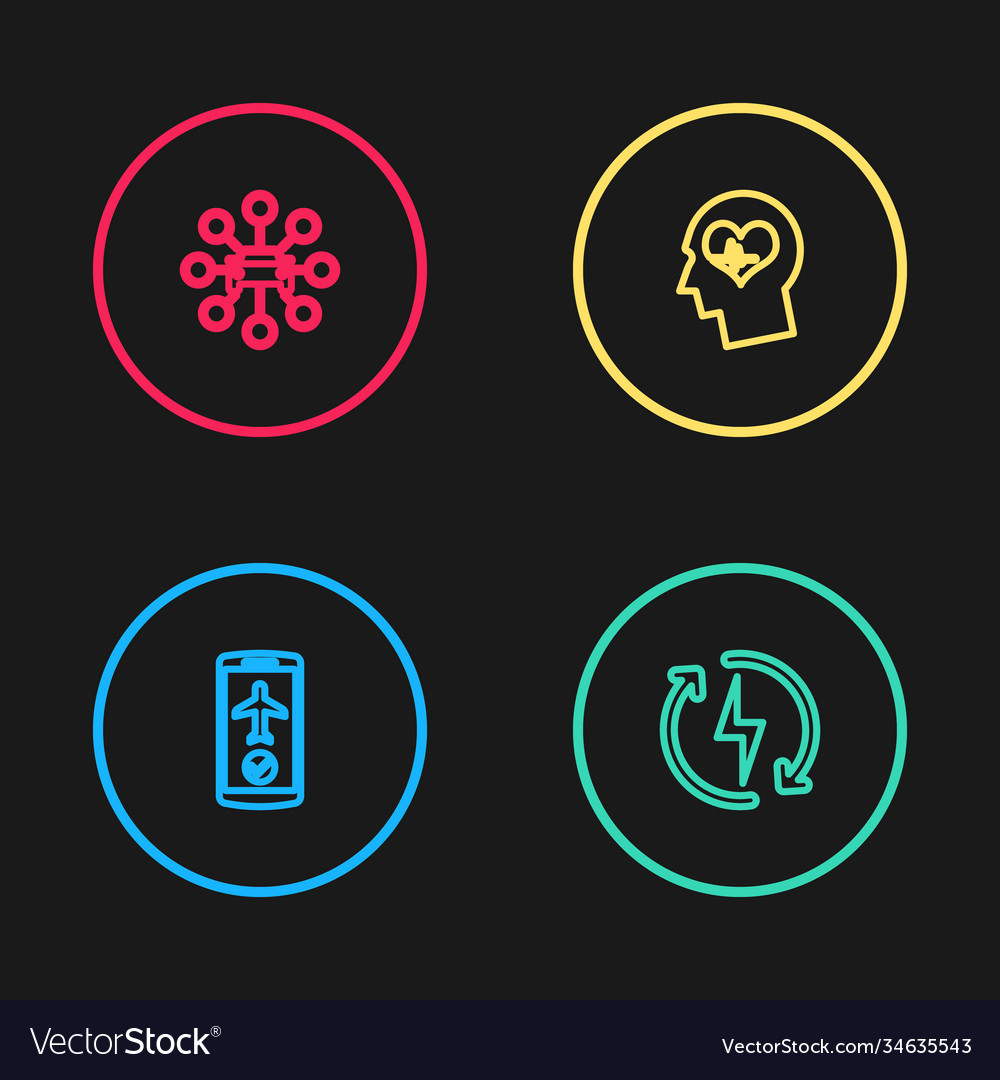 Set line flight mode in mobile recharging