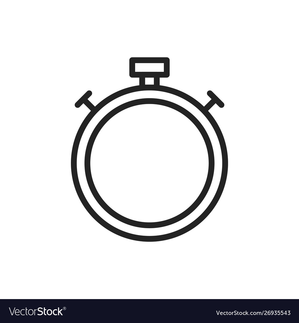 Zeit und Uhr Web-Symbole im Linienstil Timer